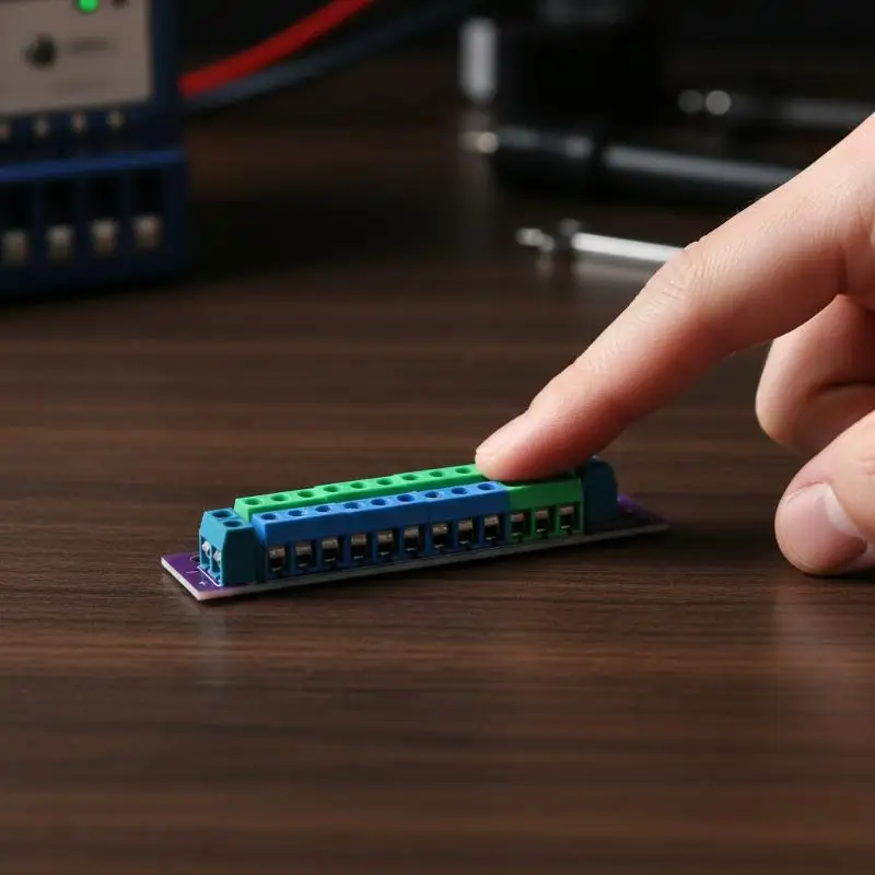 Double Layer 12 Position Power Distribution Block Terminal 2 In 13 Out for DIY Electronics Panel Wiring Organization