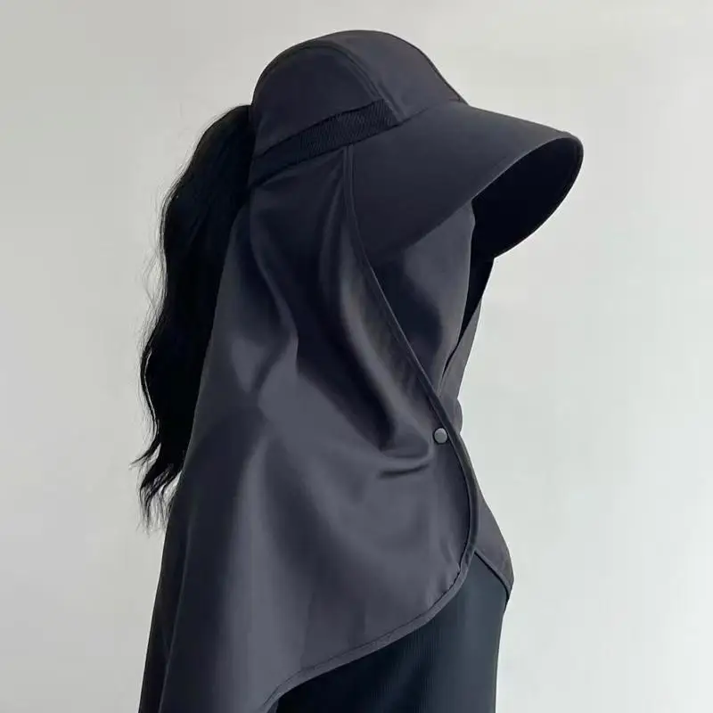 Multifunctional Full Cover Sun Hat With Shawl All Round UV Shield Face Neck Breathable Cap Summer Outdoor Travel Gear