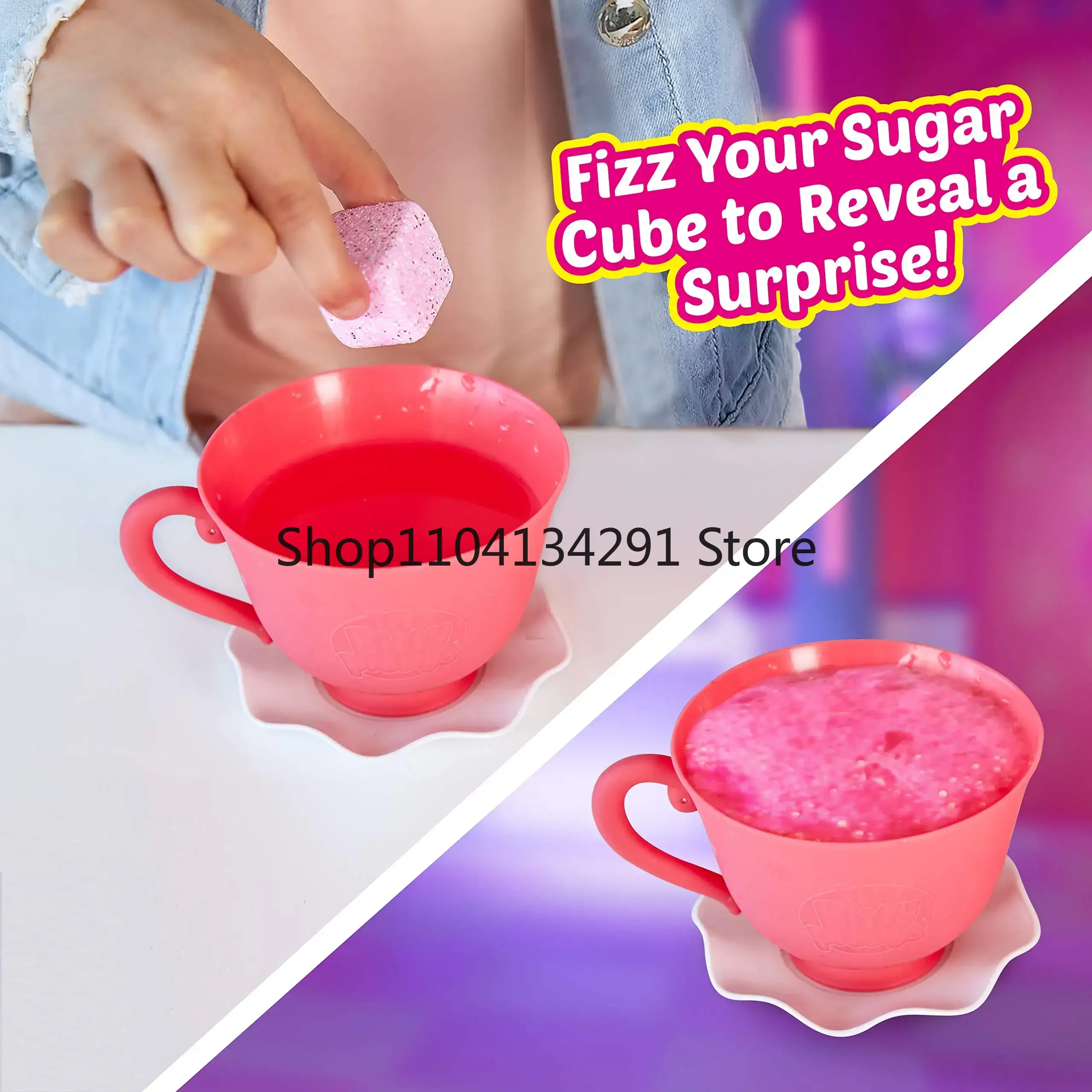 ZURU Itty Bitty Prettys Tea Party Surprise Teacup Dolls Playset Series 1 Teacup Doll Surprise Blind Box Girls Play House Toys