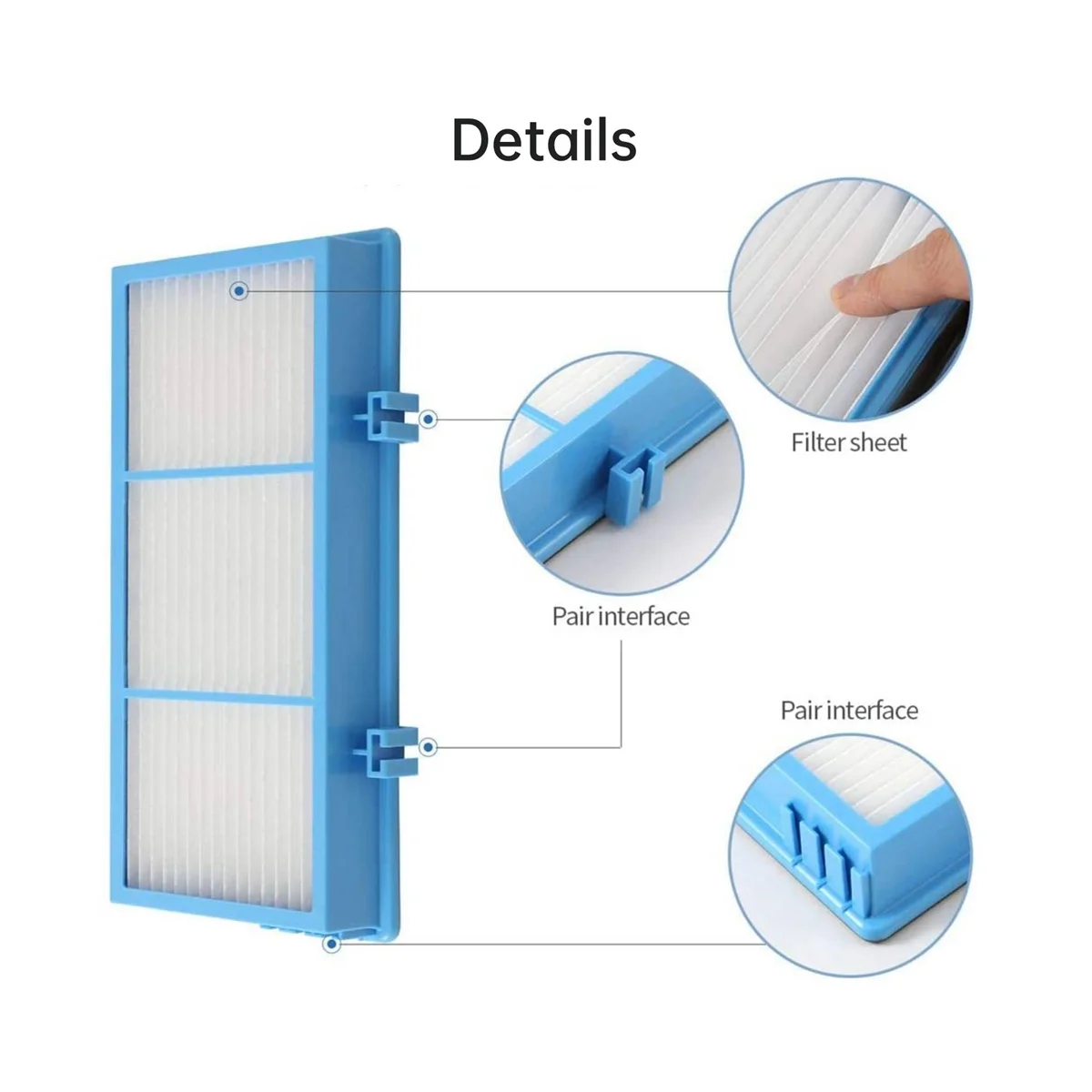Filtro Hepa para modelos de purificador de ar Série AER1 HAPF30AT Acessórios de reposição Peças sobressalentes-A59E