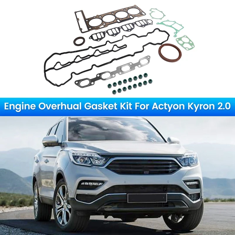 

Car Engine Overhual Gasket Kit Rebuilding Kits For Ssangyong Actyon Kyron 2.0 Rexton +D20DT 6640100001