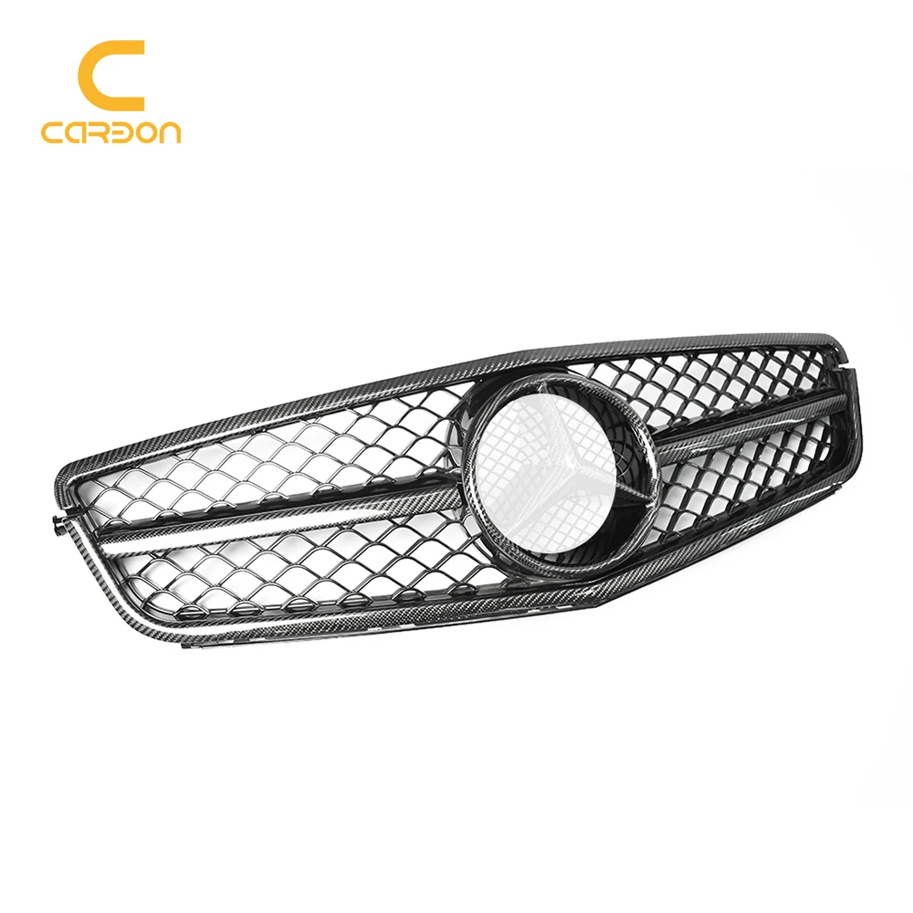 Applied to Modification The Carbon Fiber Air Intake Grille For Mercedes Benz C Class W204 C63 AMG Front Bumper Finished Grille