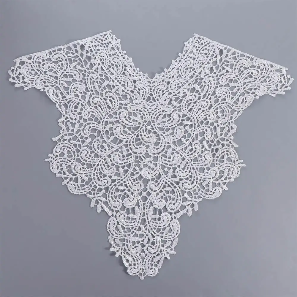 Apparel Accessories Detachable Lace Neckline Collarband Hollow Hollow Neckline Embroideried Fabric Women Neckline Apparel