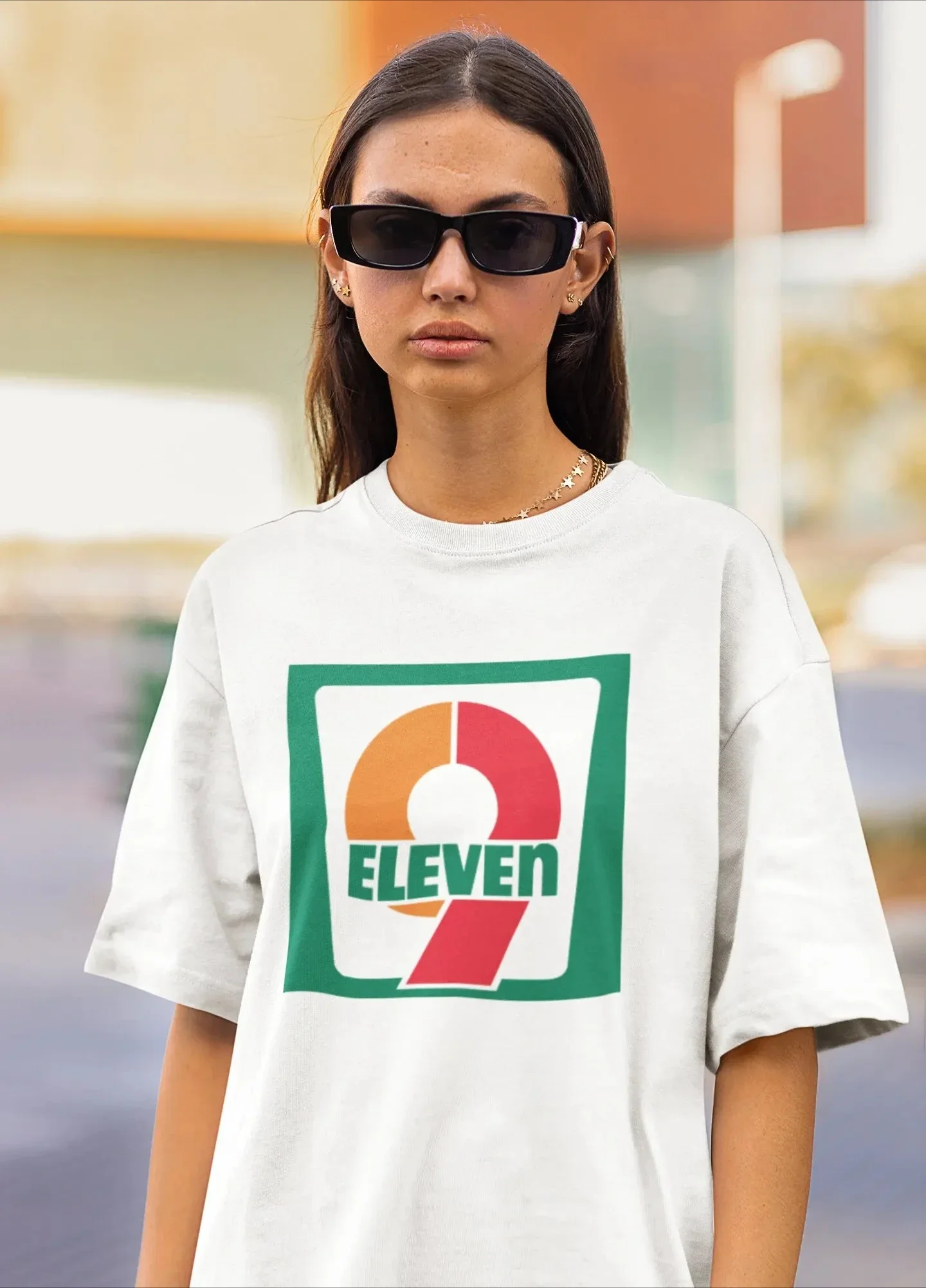 

Футболка 9 Eleven 7, пародия, темный юмор, наступательный глупый мем, необычный грубый уродливый женский костюм Y2K, модный винтажный топ