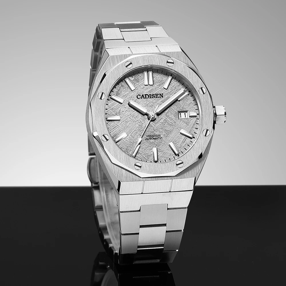 CADISEN Automatic Mens Watches Fashion Top Brand Stainless Steel Sapphire Glass MIYOTA 8215 Watch Men Mechanical Wristwatch