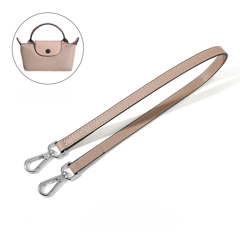 65cm Genuine Leather Bag Strap For Longchamp Mini Punch-free Shoulder Strap Set Transformation Crossbody Strap Bag Accessories