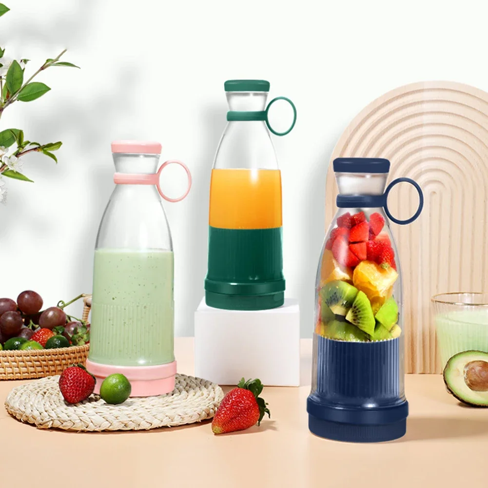 Portable Juicers Bottle with Six Blade Multifunctional Mini Electric Mixers USB Rechargeable Lightweight Travel Outdoor Supplies