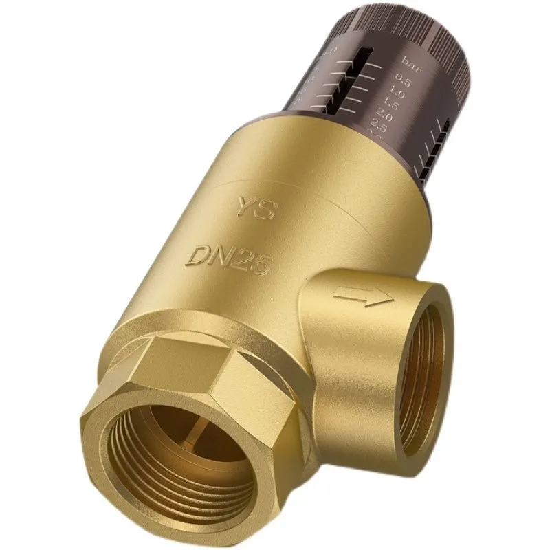 Thick all-copper valve body DN20DN25DN32 visual adjustment pressure differential bypass valve excitation engraving dial