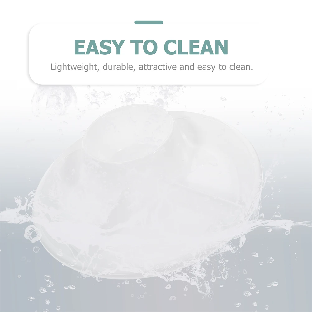 

2pcs Divided Cake Dish Trays Diet Control Diet Plates Home Storage Plates For Snack Divided Food Plate Salad Pasta