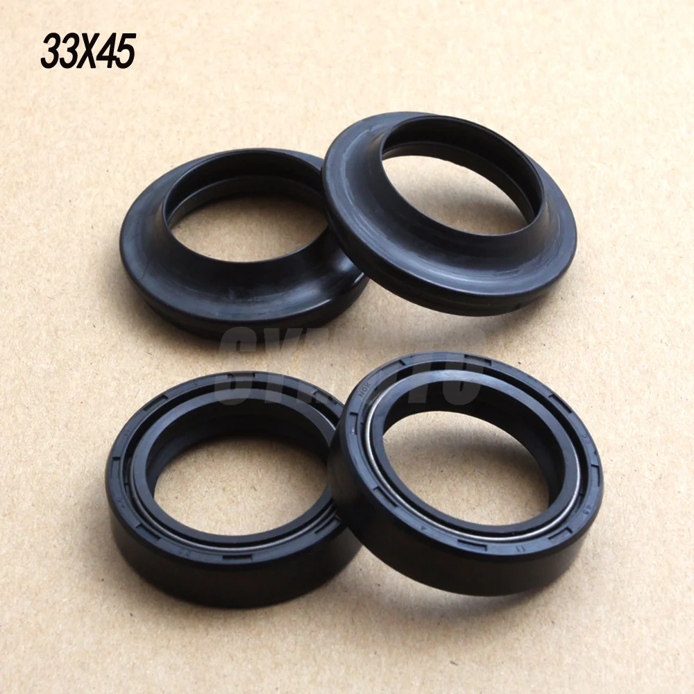 33x45x10.5 33*45 Double spring Motorcycle Front Fork Damper oil seal Dust cover For YZ80 BW200 TW200 SRX250 BW350 XV250 Virago