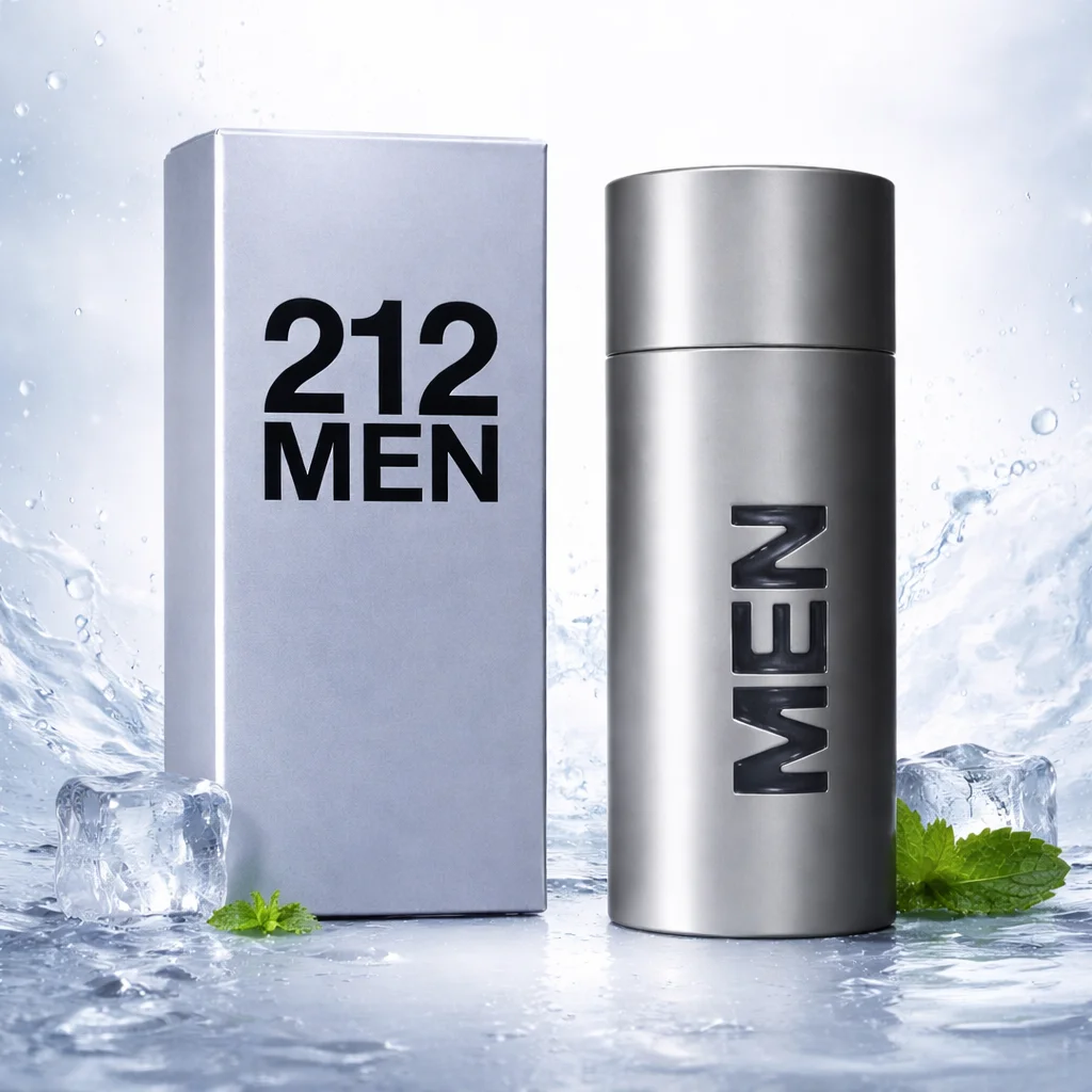 212 Men Perfume for Men 100ml, Cool Aquatic Fragrance Eau de Parfum, Perfect Gift