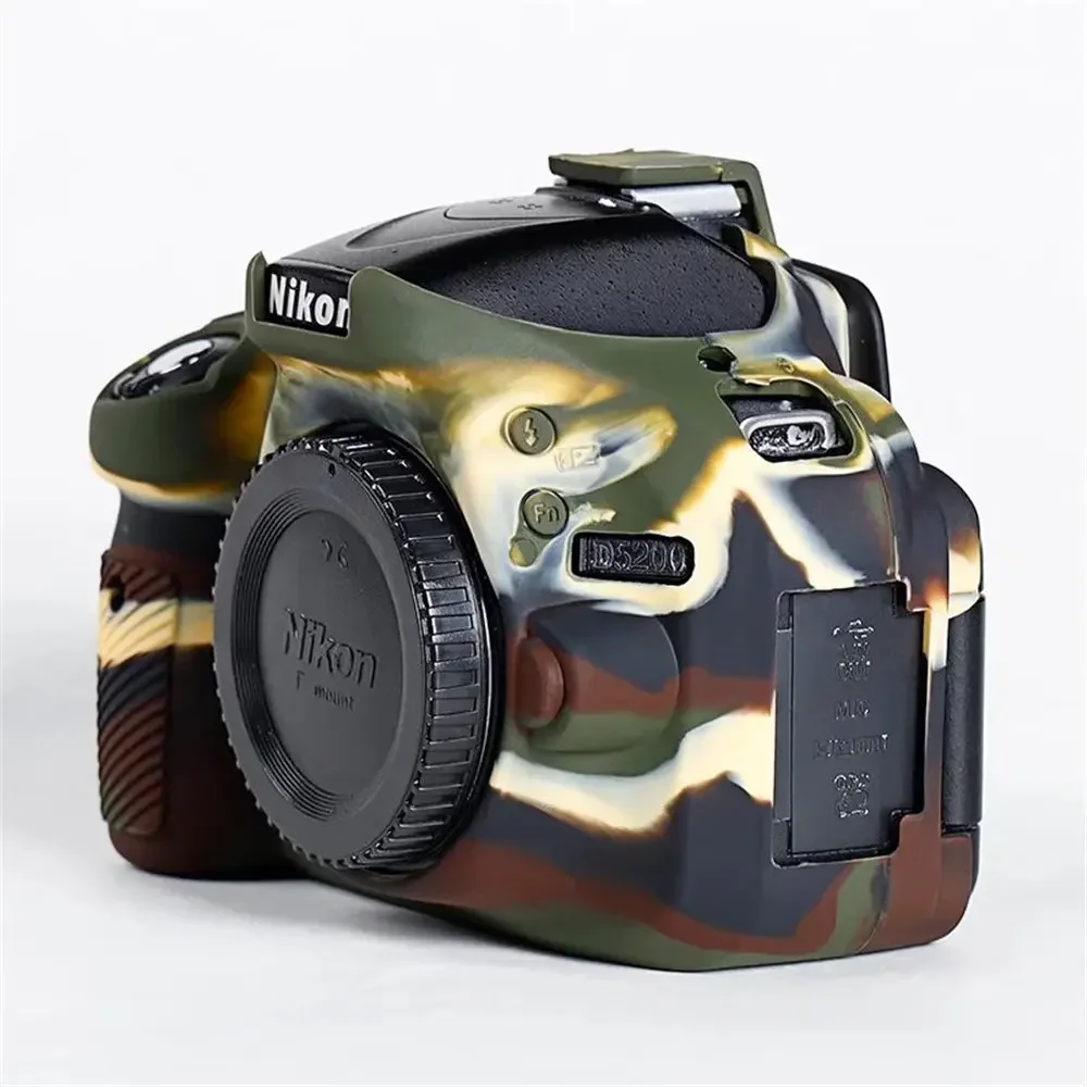 Soft Silicone Armor Camera Body Case For Nikon D600 D610 D7100 D7200 D7000 D5500 D5600 D7500 D5300 D750 D5200 Protective Cover