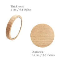 Wedding Souvenirs Party Favors Personalized Wooden Pocket Mirrors Wedding Gifts for Guests Customized Small Makeup Mirrors 5