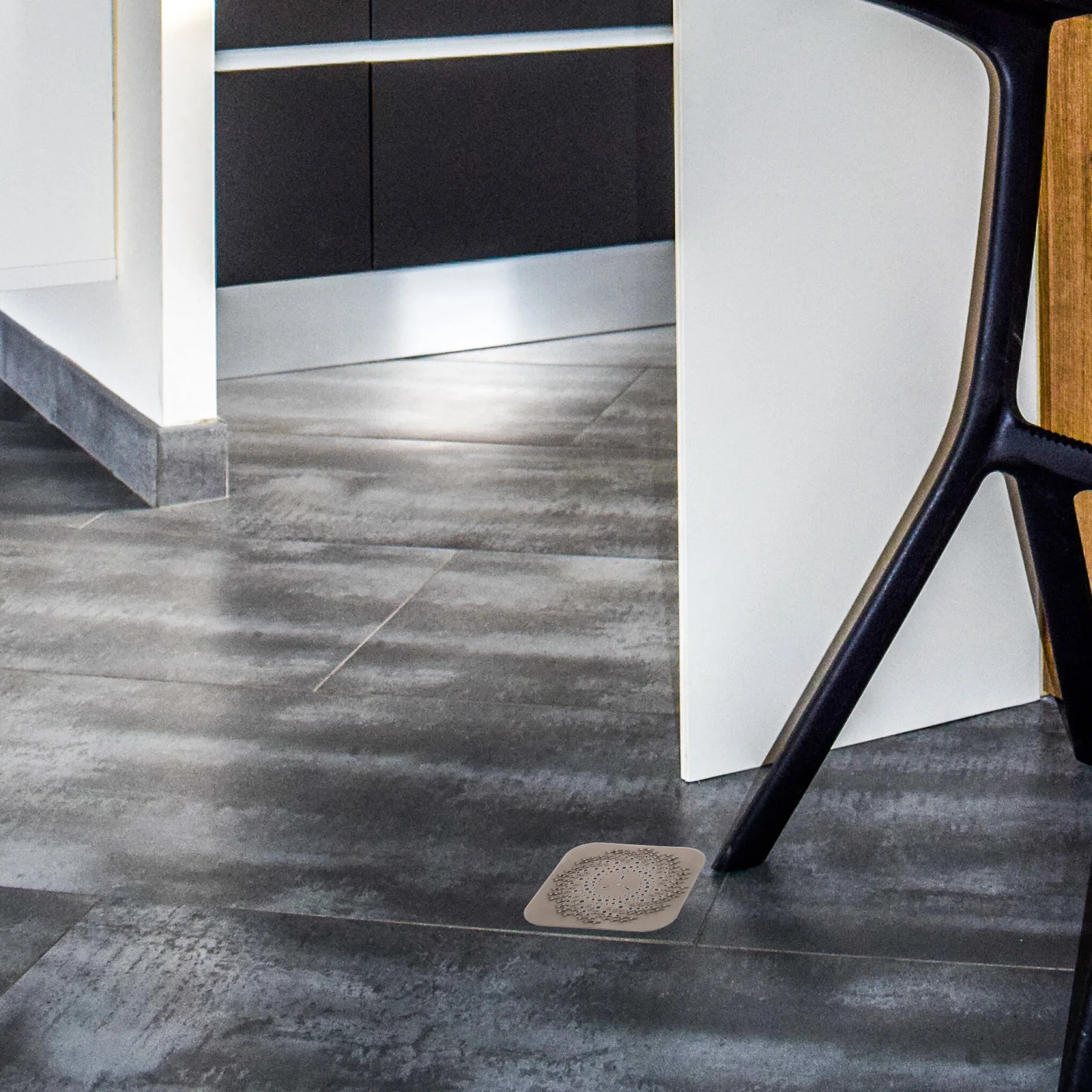 

4Pcs Silicone Square Drain Cover Hair Catcher for Bathroom Kitchen Bathtub Shower Durable Practical Shower Drain Hair Catcher