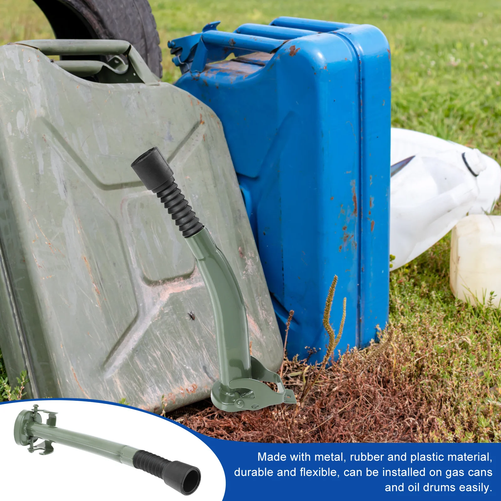 

Portable Oil Drums Tube Durable Fuel Tank Tube For American Style Oil Barrels High Temperature Resistant Non-Slip Refueling Hose