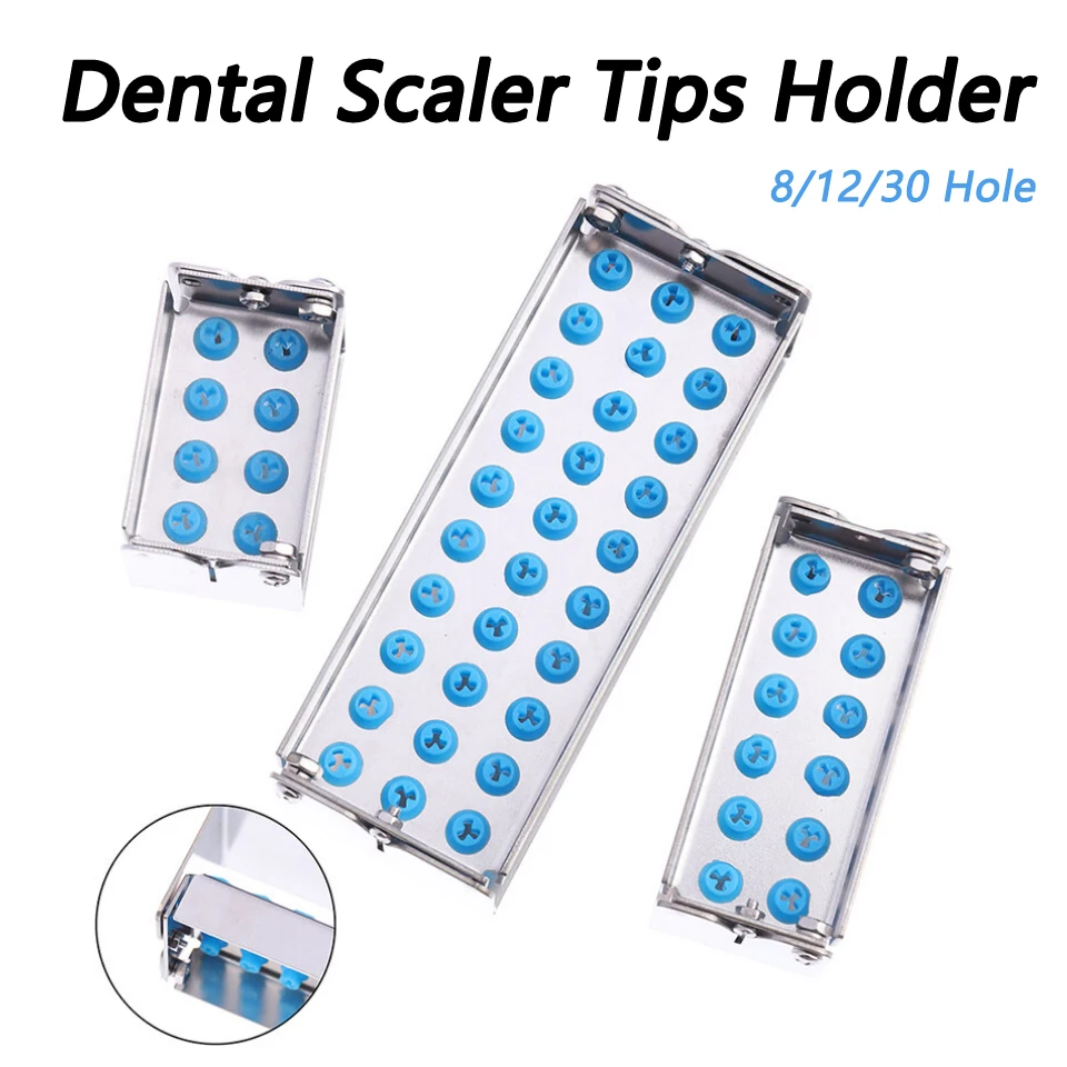 30/12/8 Hole Dental Burs Holder Autoclave Sterilization Box Burs Endo File Sterilization Rack