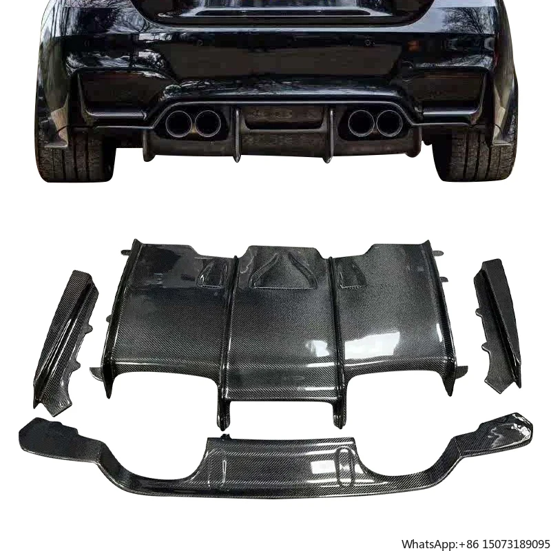 

Карбоновый задний диффузор для F80 M3 F82 M4, карбоновый диффузор в стиле PSM, карбоновая задняя накладка