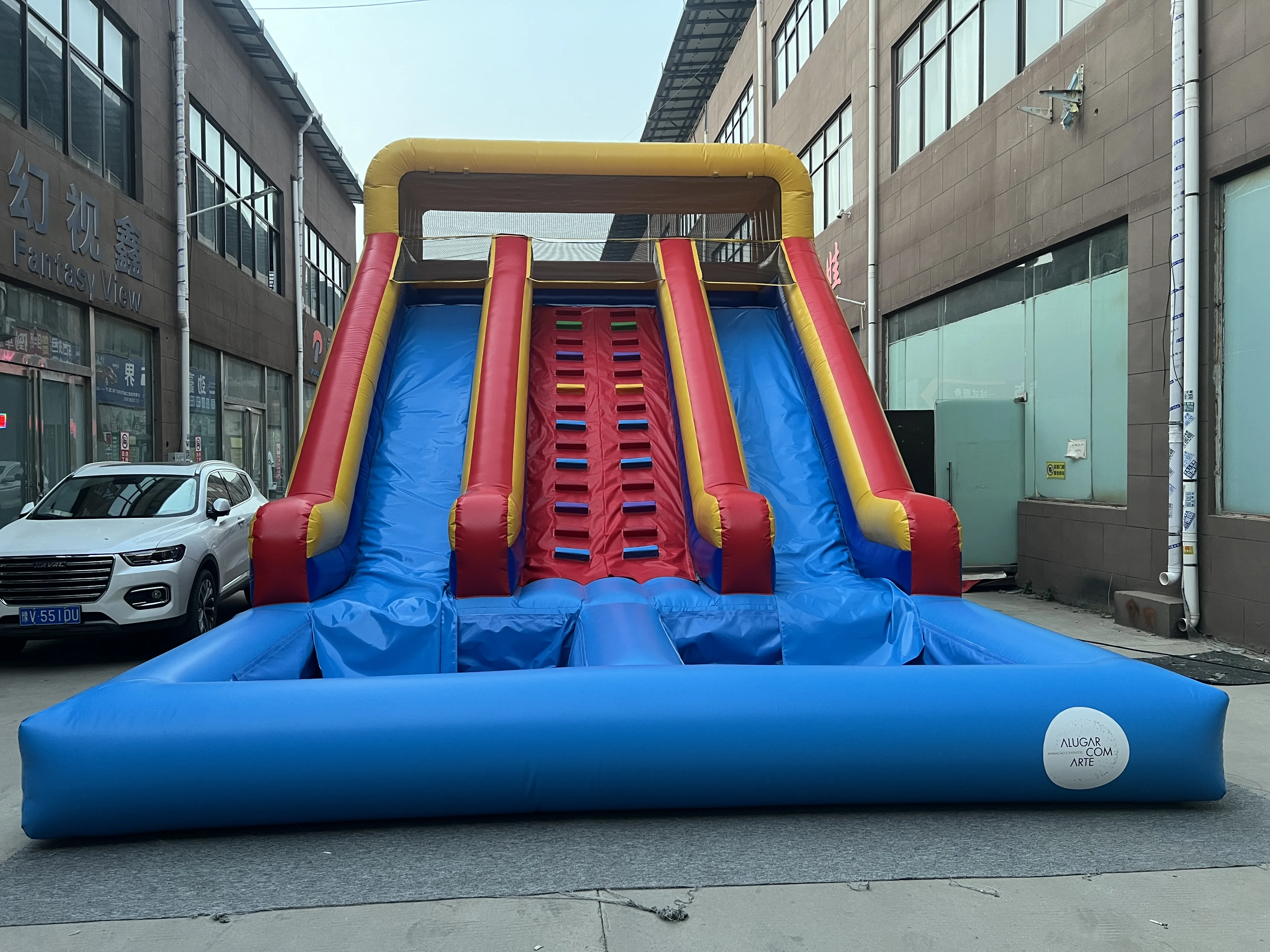 Traditional Castle Bounce House Water Slide Kids Adult PVC Inflatable Jumper Outdoor Party Custom Logo Printed Custom Sizepromot