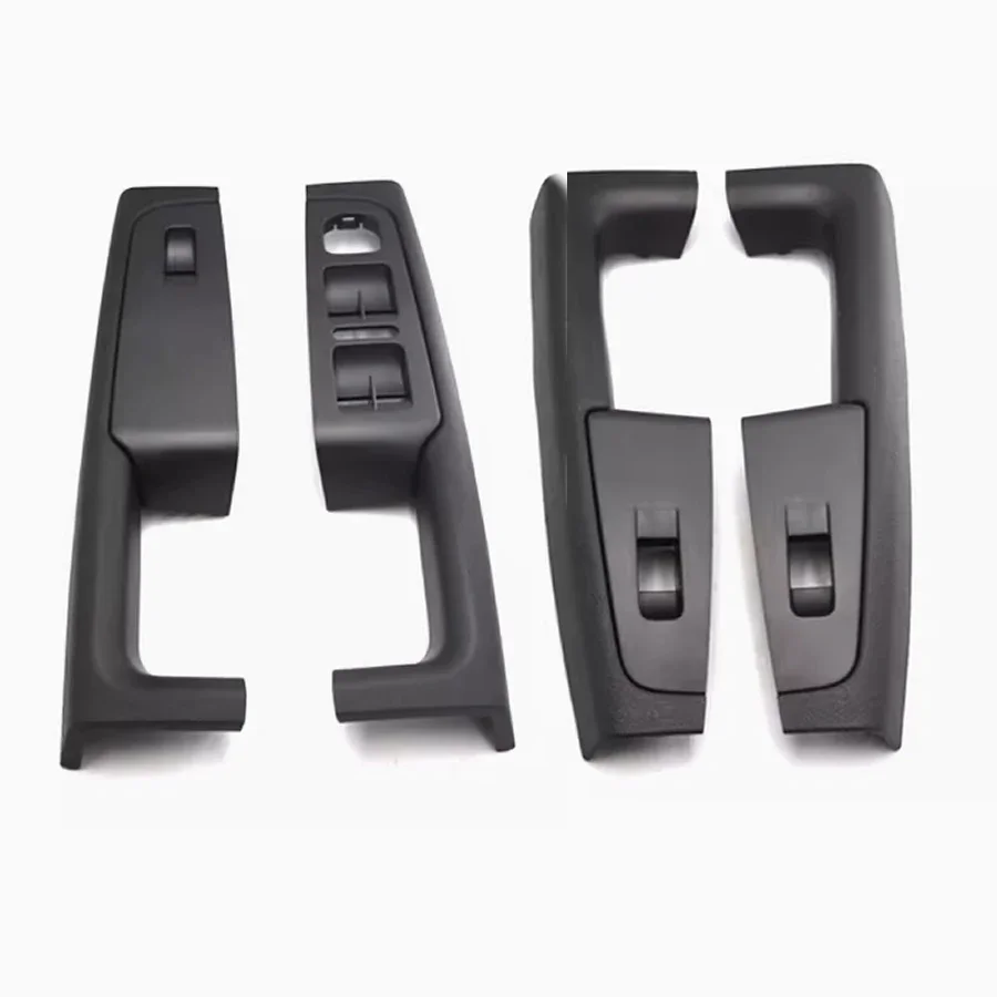For Skoda Superb Car Accessories Inner Door Handle Armrest Frame Switch Control Panel Trim  Black
