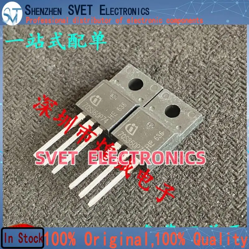 10PCS-50PCS  70S360P7 IPA70R360P7S TO-220F 700V 34A  Original In Stock Fast shipping