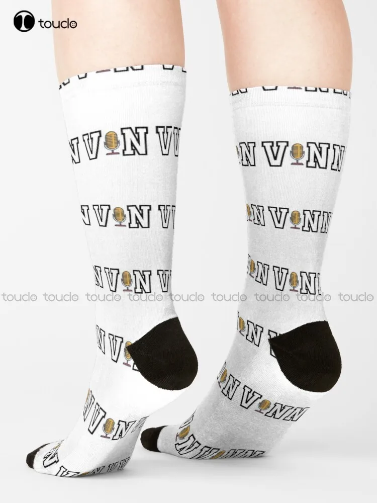 Vin Scully Socks Halloween Socks 360° Digital Print Custom Gift Christmas New Year Gift Unisex Adult Creative Funny Socks New