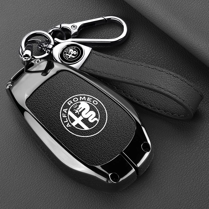 ألفا روميو جوليا 2015 + ستيلفيو 2016 + تونال سبايدر Etcetera سيارة مفتاح بعيد غطاء قذيفة حامي بدون مفتاح حقيبة مفاتيح المفاتيح #2