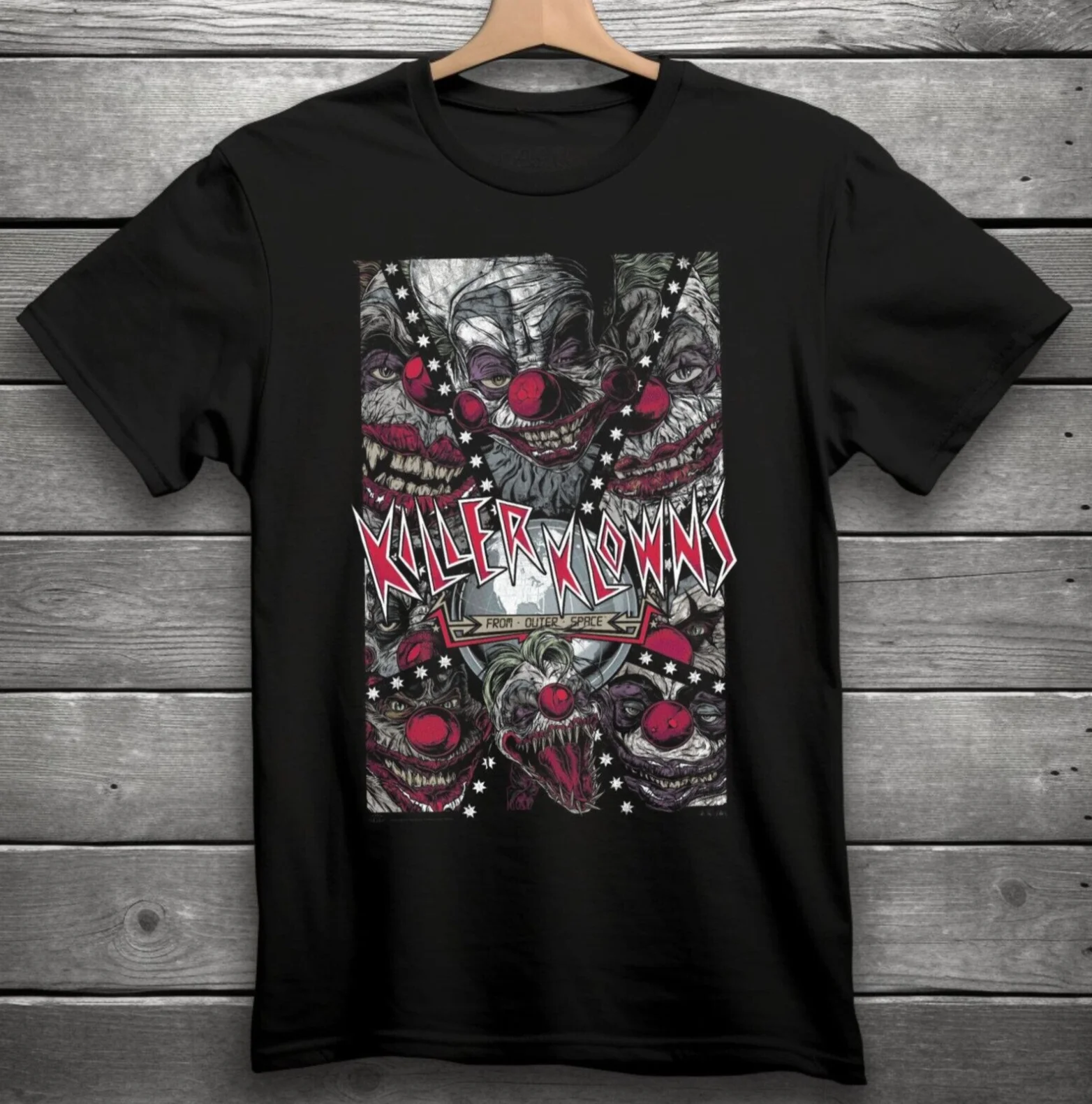 Killer Klowns from Outer Space Horror Movie T-Shirt Black S-3XL