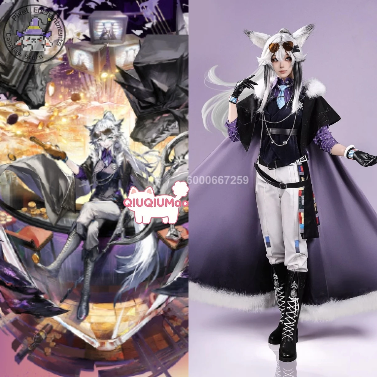 

Hot Game Arknights Cosplay The Decadenza Costume Anime Lappland High Quality Role Playing Outfit for Women Adult Comic Con Party