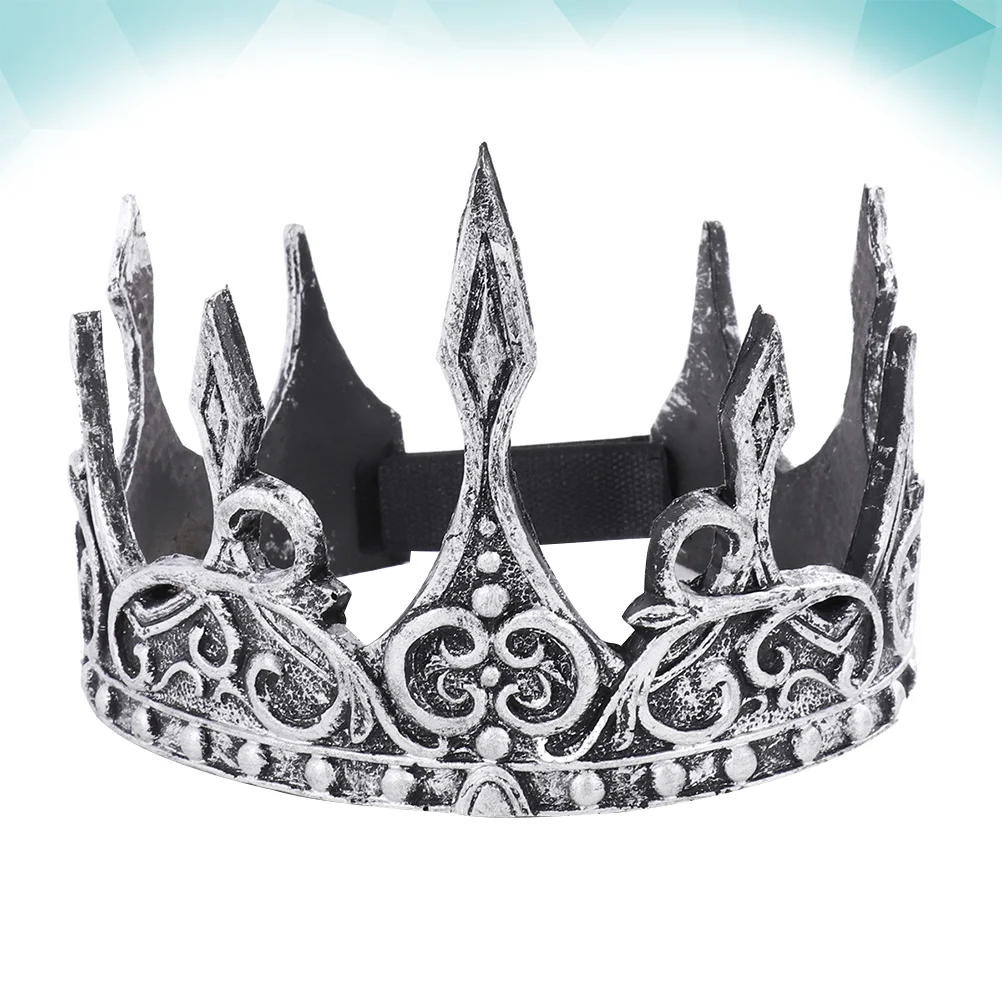 Medieval Wedding Crown Men Decor Decoration Prom Royal Tiara Silver Mother