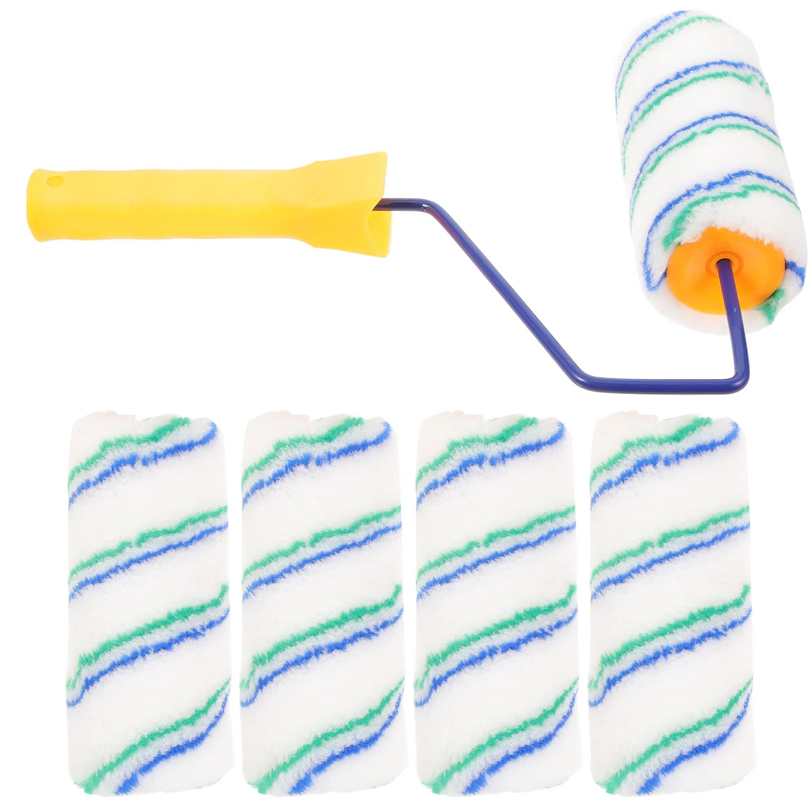 

1Set Paint Rollers Durable Nonslip Grip Wall Painting Tool Kit Easy Operate DIY Home Improvement Supplies Paint Roller
