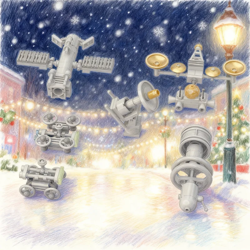 

116pcs MOC Space Exploration Classic Model Building Blocks Christmas Gift Construction DIY Toy Assemble Idea Creative Education