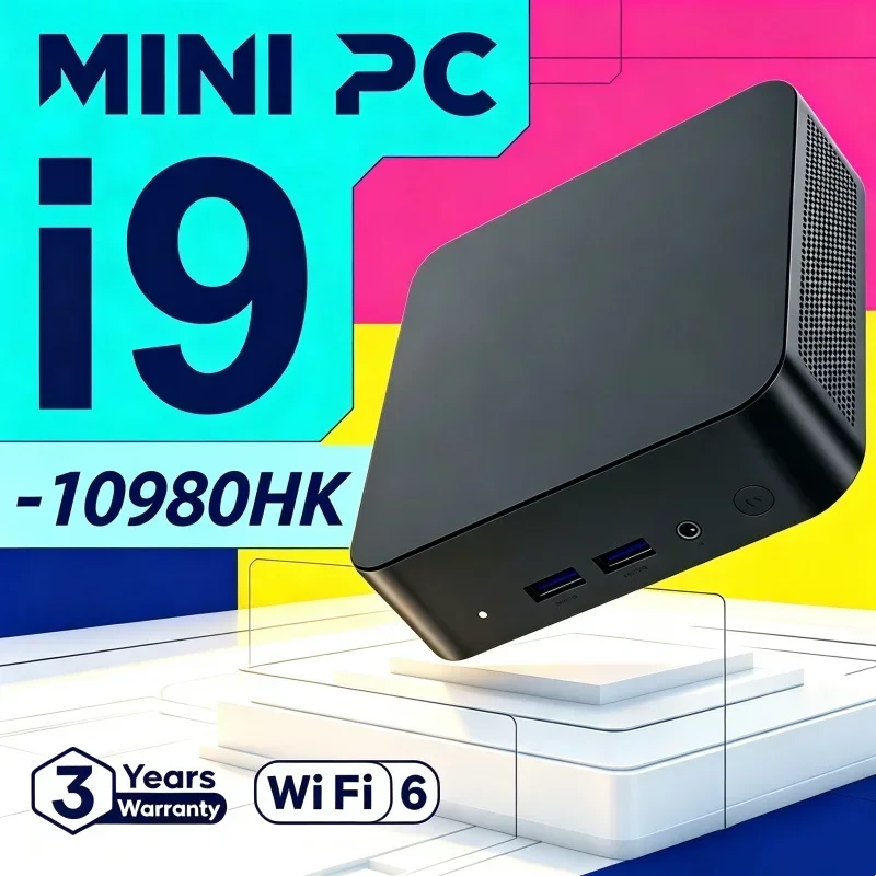 2026年型ミニpc、intel-core-i9-10980hk、wi-fi-6、bluetooth-52、ゲーミングpc、windows-11、16gb-32gb-ram、2tb-ssd、3年保証付き。