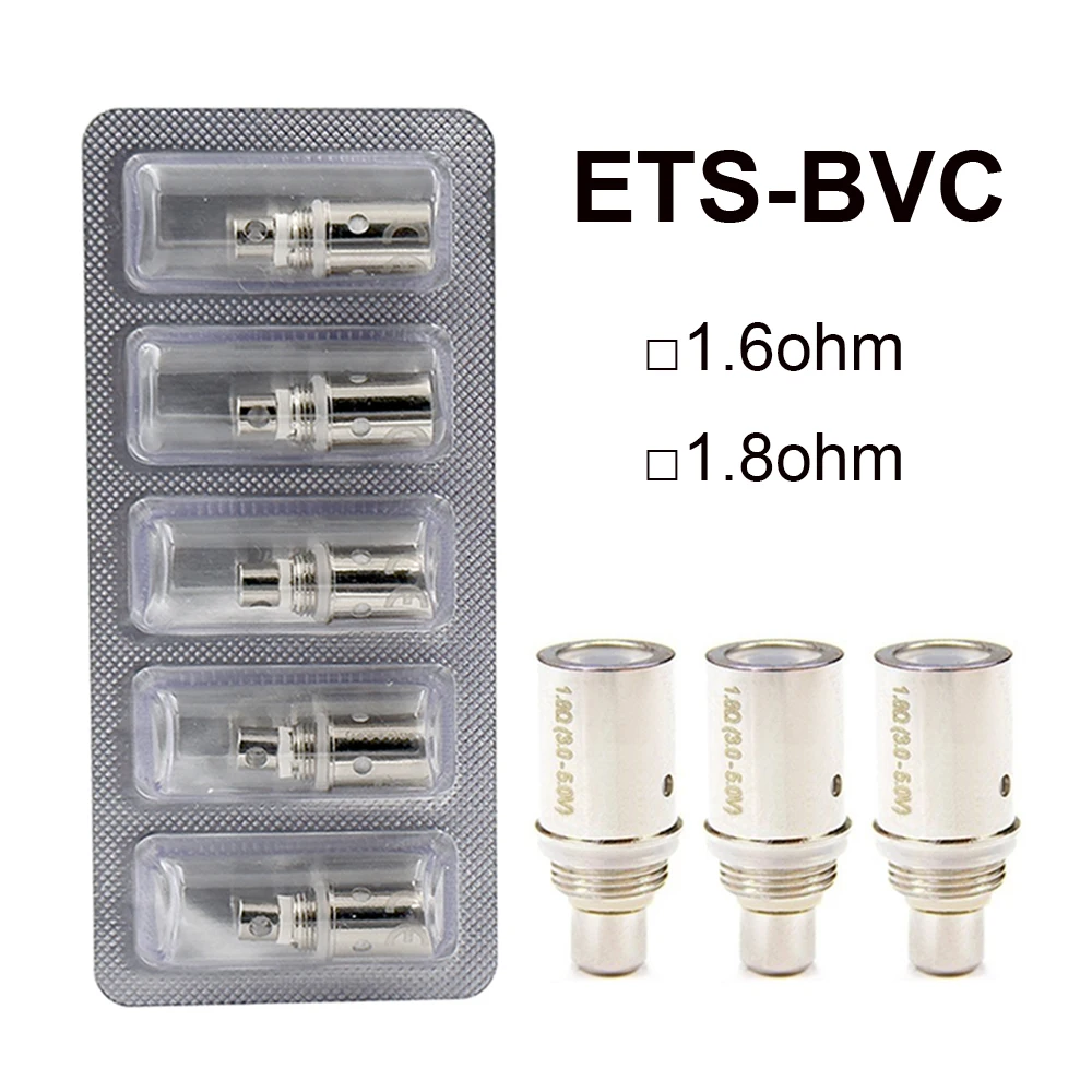 

10PCS ETS BVC Coil 1.6ohm 1.8ohm Coils Head for ETS K1 Atomizer Tank Spryte Pods