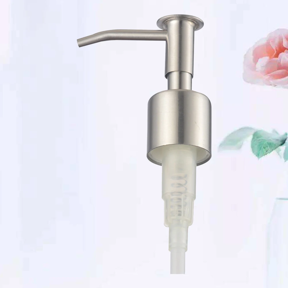 

1 Heads Shampoo Dispenser Head Lotion Bottle Head 360 Degree Rotation Stainless Steel Replacement For Home Kitchen