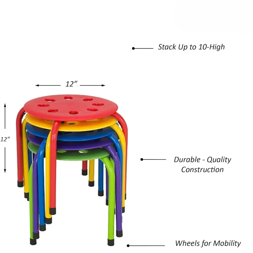 Commercial Furniture Daycare Stacking Stools for Kids,12