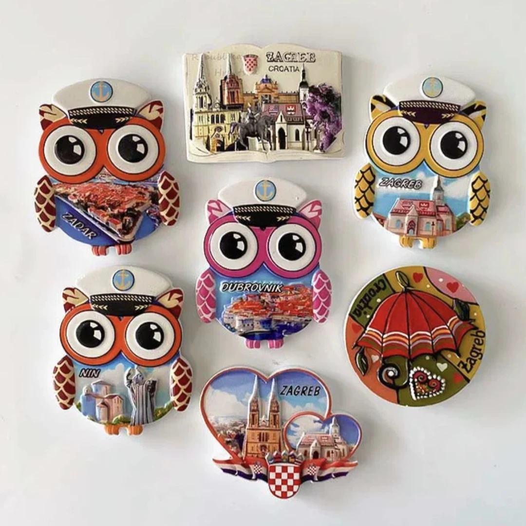 أوروبا كرواتيا دوبروفنيك سبليت زغرب مغناطيس الثلاجة، مغناطيس الثلاجة مواد الديكور هدايا الحرف اليدوية