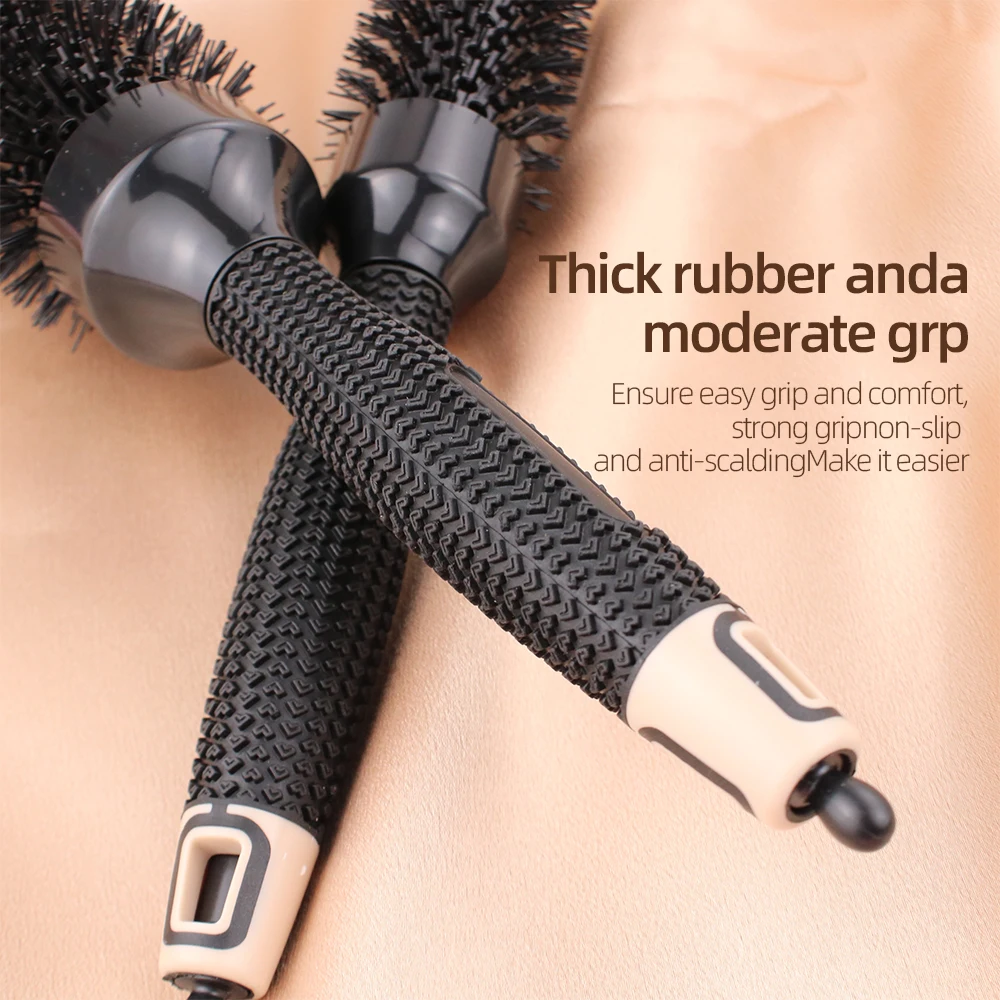 أسطوانة شعر أسطوانية للجنسين من Gute: ABS + مطاط + نايلون أسود لتجعيد الشعر/الموجات الداخلية/البوب، صالونات التجميل المضادة للكهرباء الساكنة/الاستخدام المنزلي #5