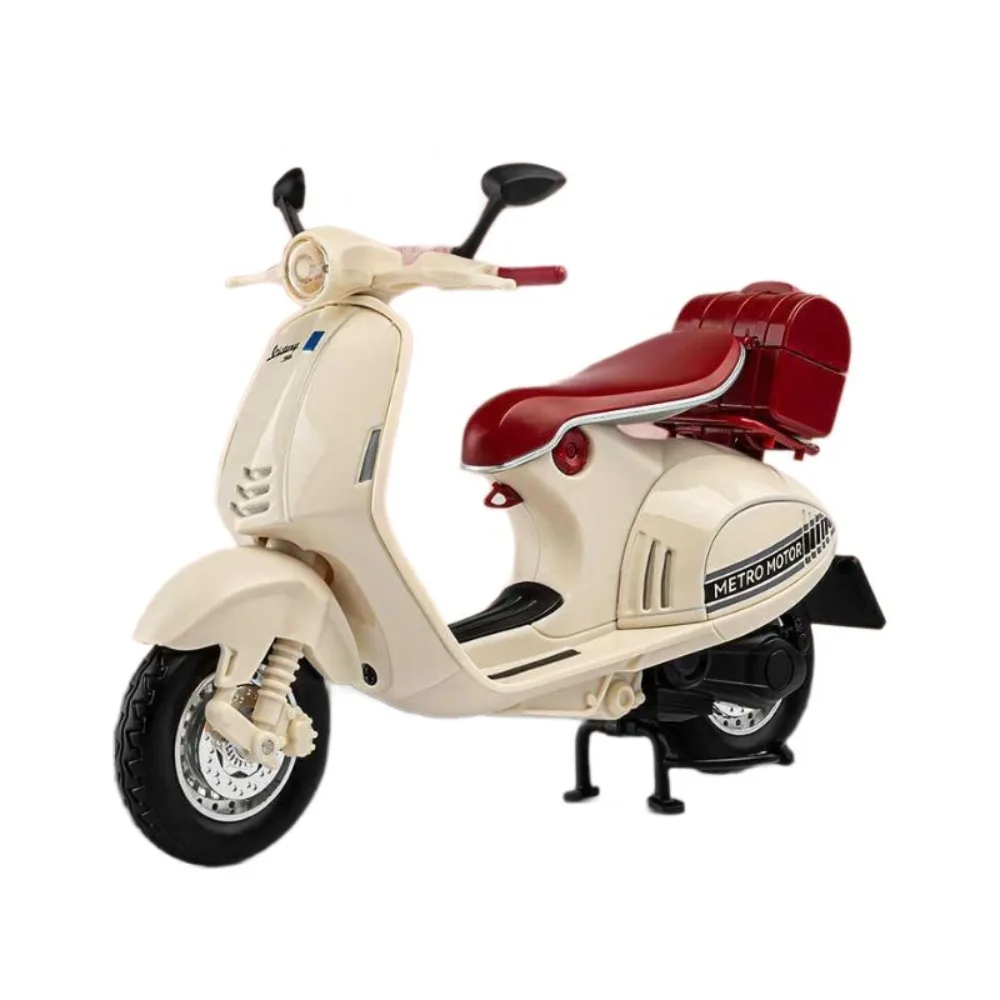 Alloy 1:12 Alloy Motorcycle Model Sound Early Learning Retro Motorcycles Cars Miniature Cartoon Vehicles Light Music