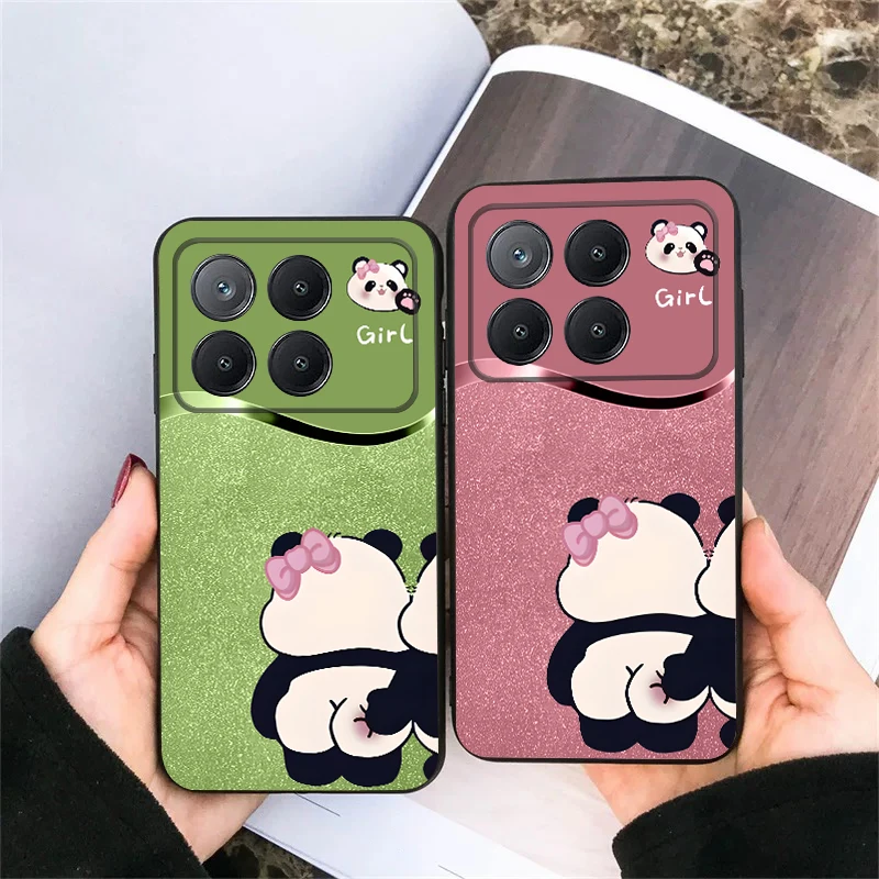 

Cartoon style panda theme For Xiaomi Poco X7 M7 Pro 5G M5 X4Pro 6 4G C65 75 F6 F5 X6 5 7 X5 F7 Ultra M5S 4Pro 5G soft phone case