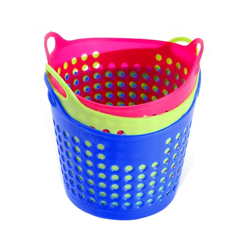 Mini Desktop Storage Basket Criatividade Moda Oco Toy Basket Plastic Table Sundries Trash Organizer cesta Pen Container