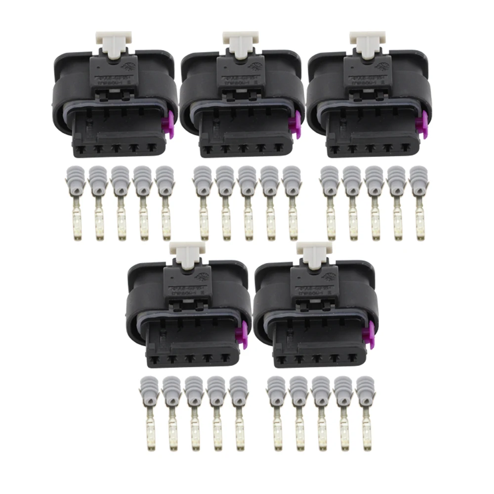 5 Pin DJ7052-1.2-21 Female Motorcycle Electric Connectors Sealed Waterproof Auto Plug 1-1718806-1 / 4F0 973 705