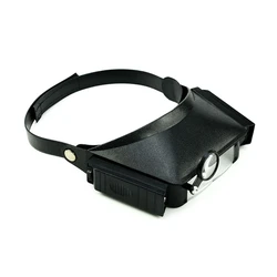 1.5 3 9.5 11X Headband Magnifiers Loupe Head Glasses Lens Watch Repair Watchmaker Magnifier with LED Light