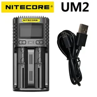 Nitecore UM2 USB Dual-SlOT QC Charger Intelligent Circuitry Global Insurance li-ion AA 18650 20700 26500 26650 Charger