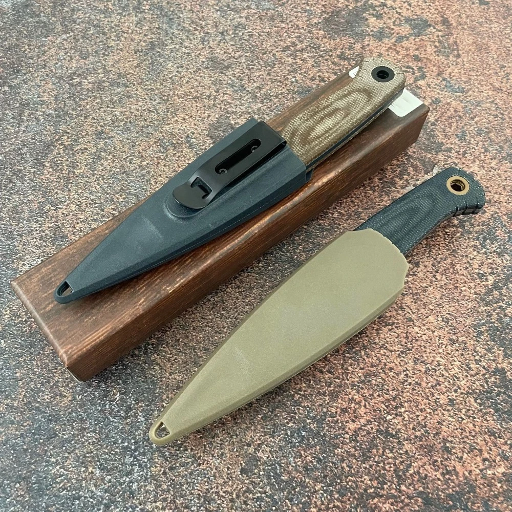 bm-203bt-シース付き小型ストレートナイフ-ポータブル高強度シャープナイフ-アウトドアキャンプ用-精密で耐久性のある男性へのギフト