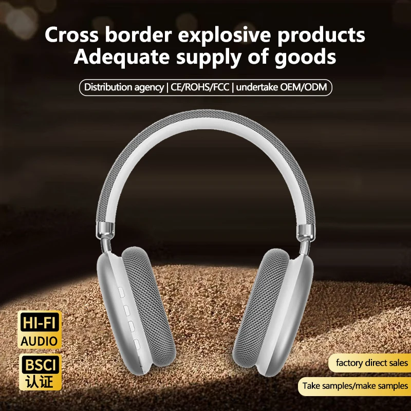 

SW105 Bluetooth Wireless Stereo Headphones, Over-Ear Wireless Mobile Phone Universal Headphones Are Suitable For Music
