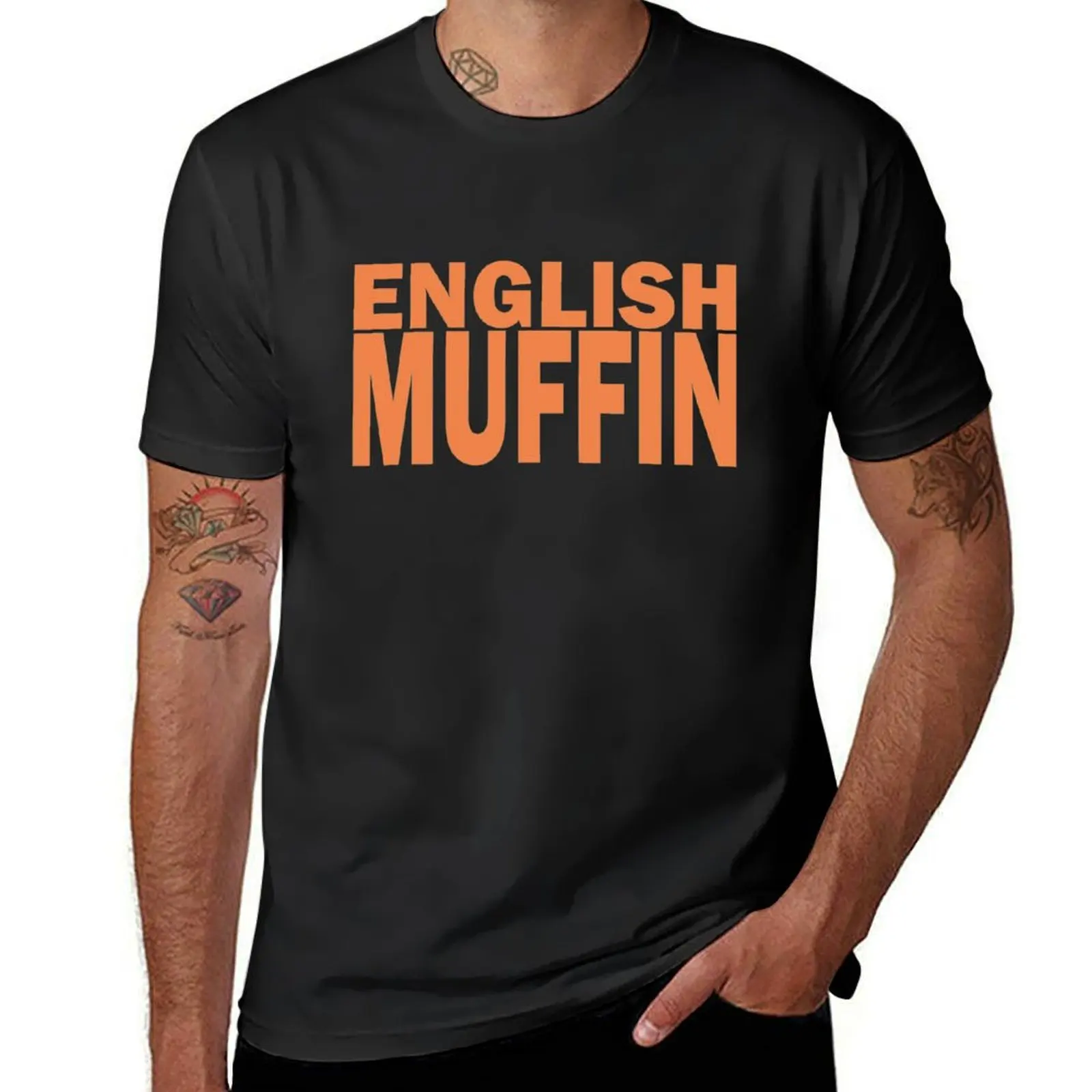 ENGLISH MUFFIN T-Shirt quick-drying customs summer tops t shirts for men