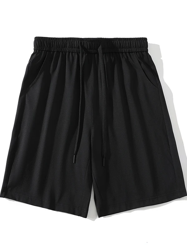 

Ice Silk Men's Summer Lightweight Elastic Casual Sports Pants Loose Straight ort orts Breathable Versatile Trendy Brand