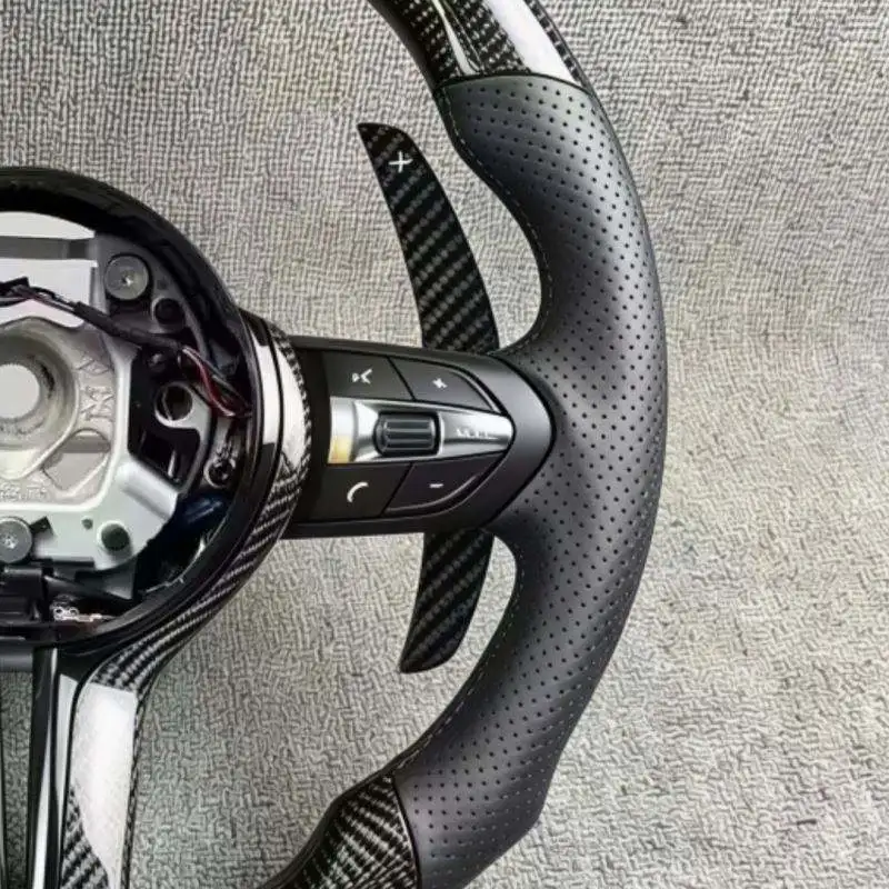 Carbon Fiber LED M Sport Steering Wheel Fit For BMW F30 F31 F32 F33 F10 F11 F20 F21 F22 F25 F34 F36 F01 F06 M3 M5 Accessories view 4