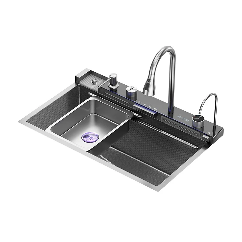 

Кухонная мойка с цифровым дисплеем, нано-покрытием, из нержавеющей стали 304, с сотовой структурой, для мытья овощей, для домашнего использования