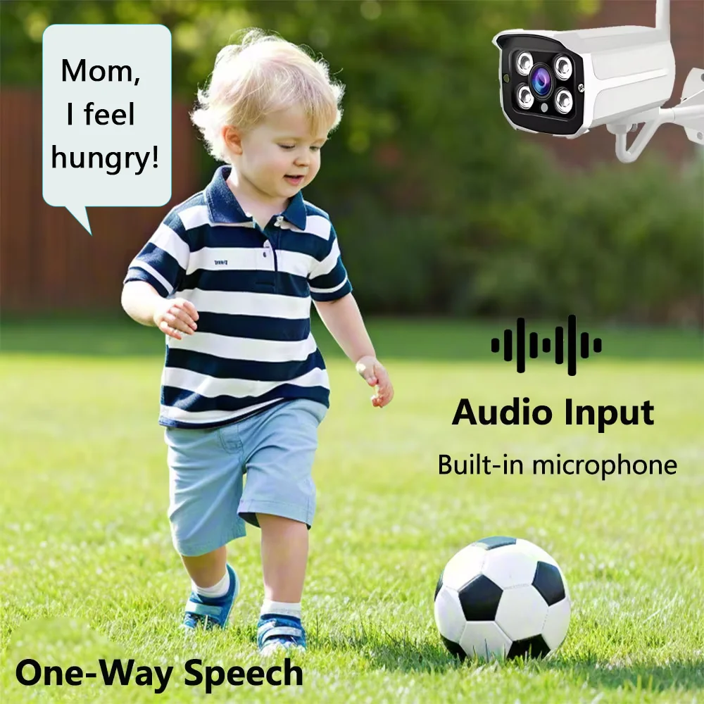 HJT  5MP WIFI IP камера Audio Outdoor Wireless H.265 Onvif 3.6mm IR Night Vision Home CCTV Video Surveillance Security к